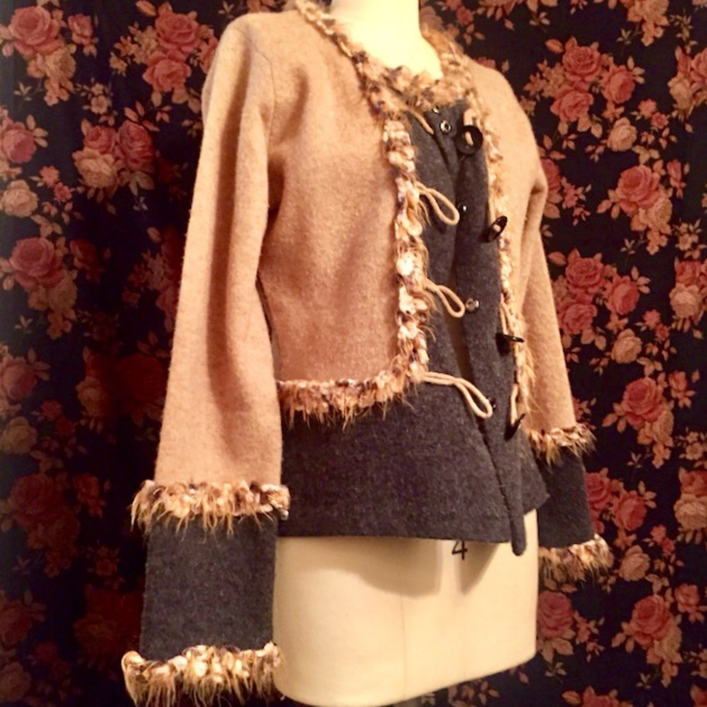 Anthropologie 100% Lambswool Cardigan - Picture 2 of 6